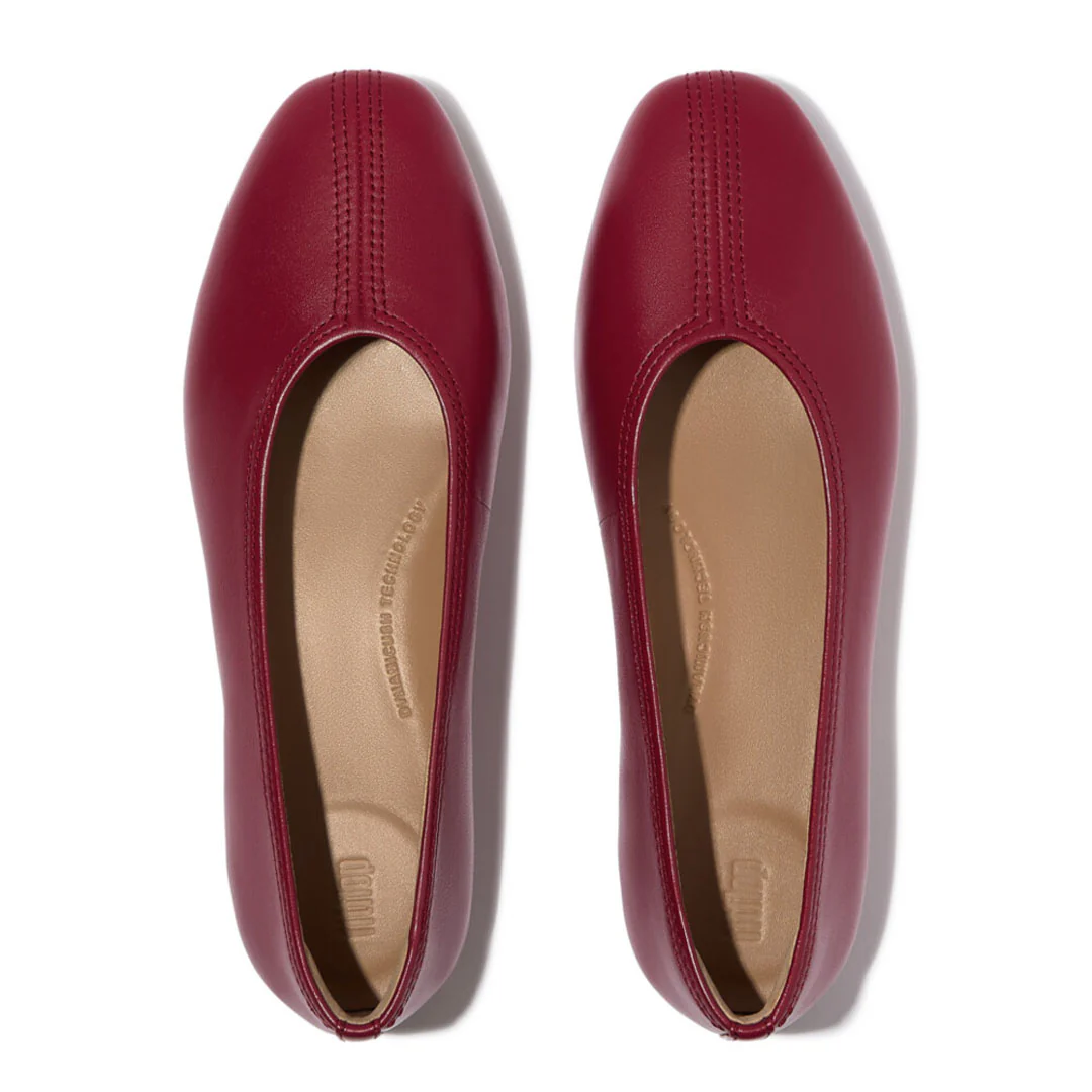 DELICATO High-cut Soft-leather Ballet Flats - Image 5