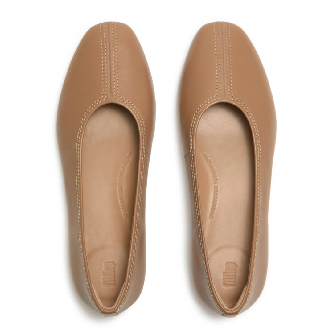 DELICATO High-cut Soft-leather Ballet Flats - Image 5