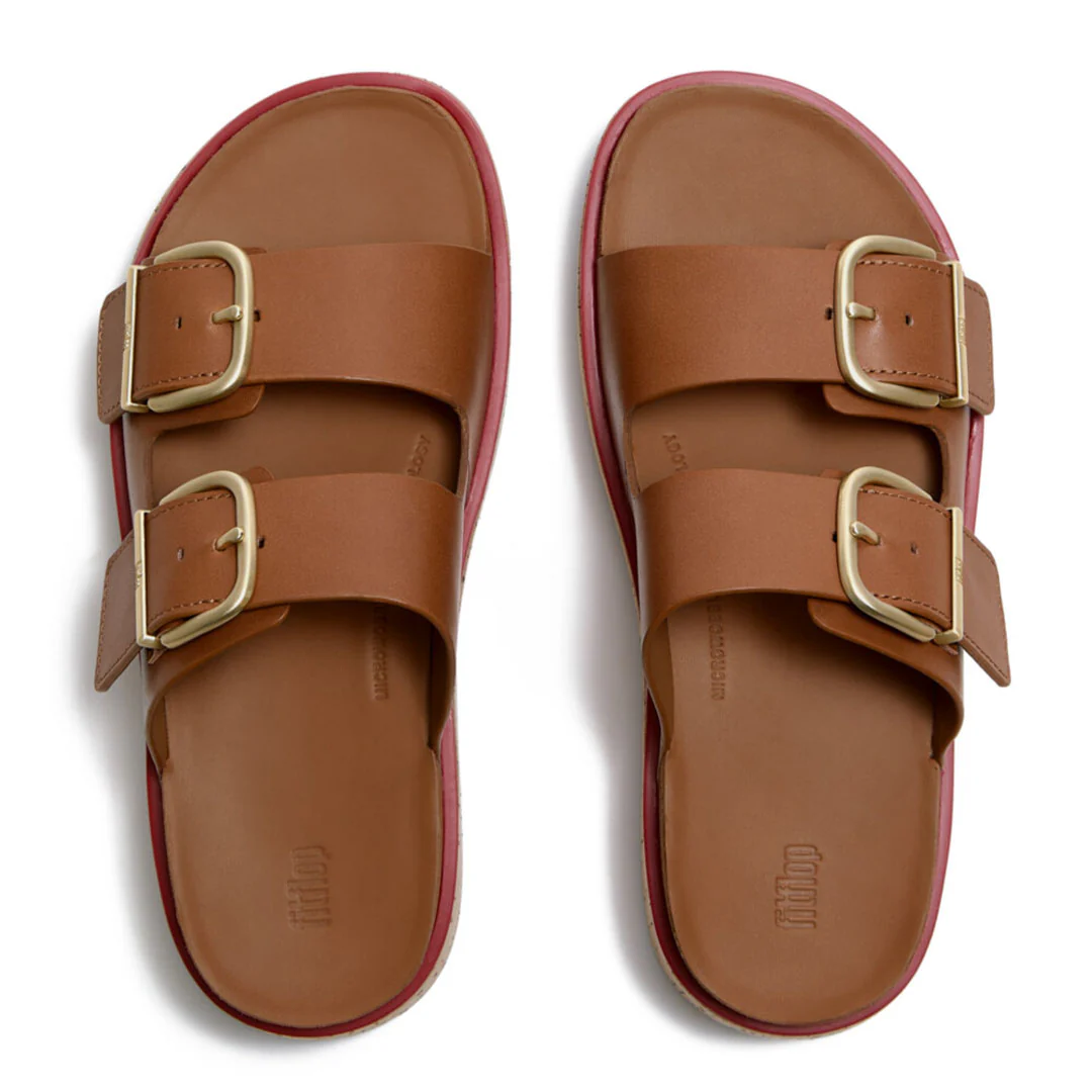 GEN-FF Max Buckle Leather/cork Two-bar Slides - Image 3