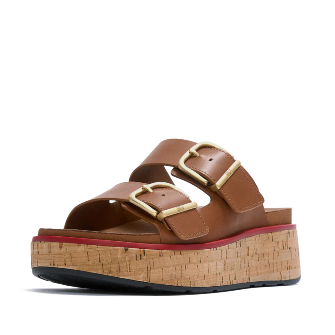 GEN-FF Max Buckle Leather/cork Two-bar Slides - Image 5
