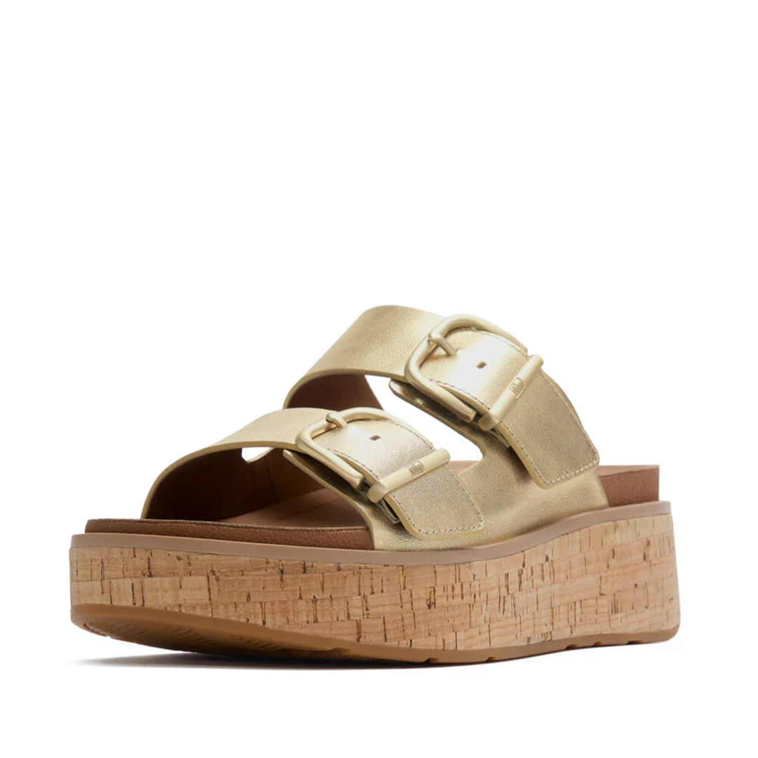 GEN-FF Max Buckle Leather/cork Two-bar Slides - Image 4