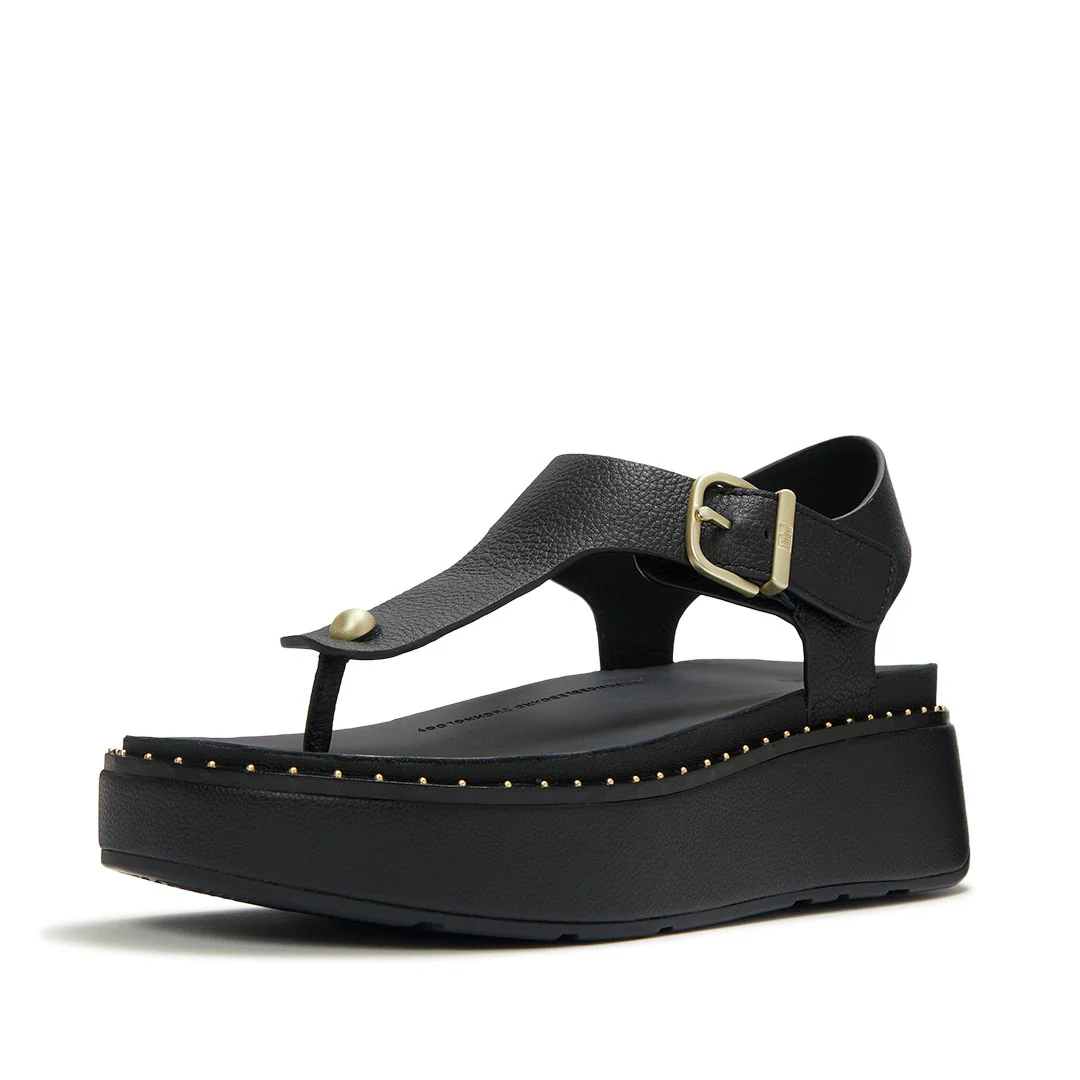 GEN-FF Max Buckle Tumbled-leather Toe-post Sandals - Image 4