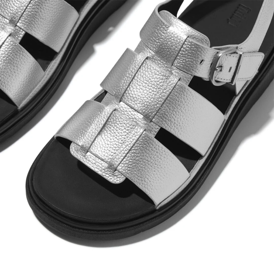 GEN-FF Tumbled-leather Fisherman Sandals - Image 3