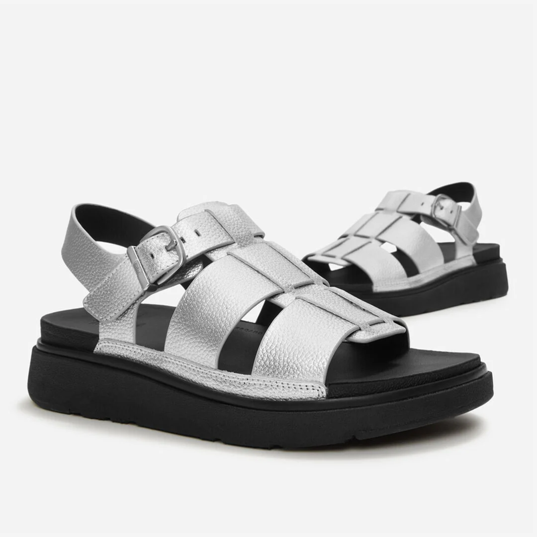 GEN-FF Tumbled-leather Fisherman Sandals - Image 5