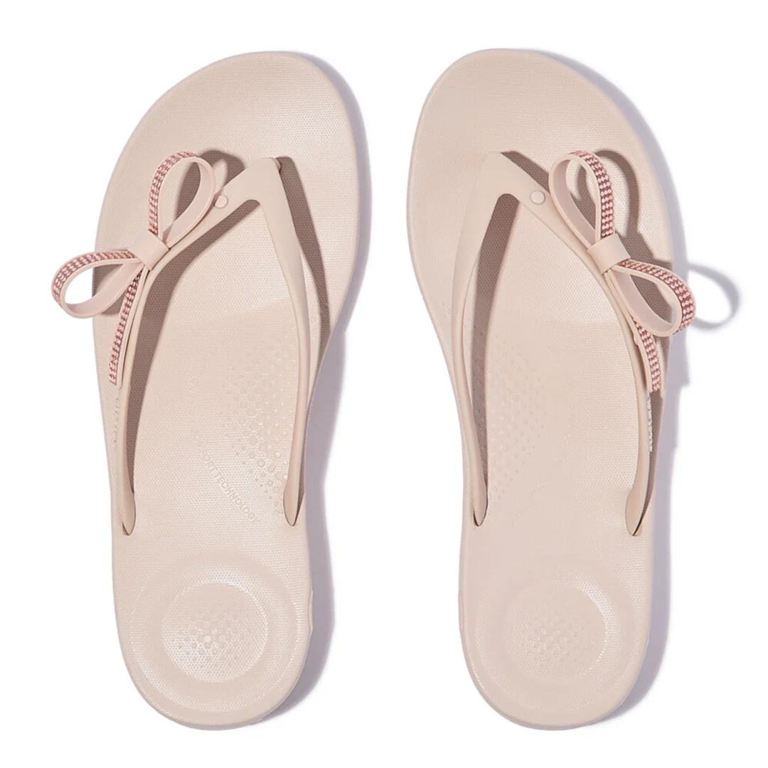 iQUSHION Glitz-Bow Flip-Flops - Image 4