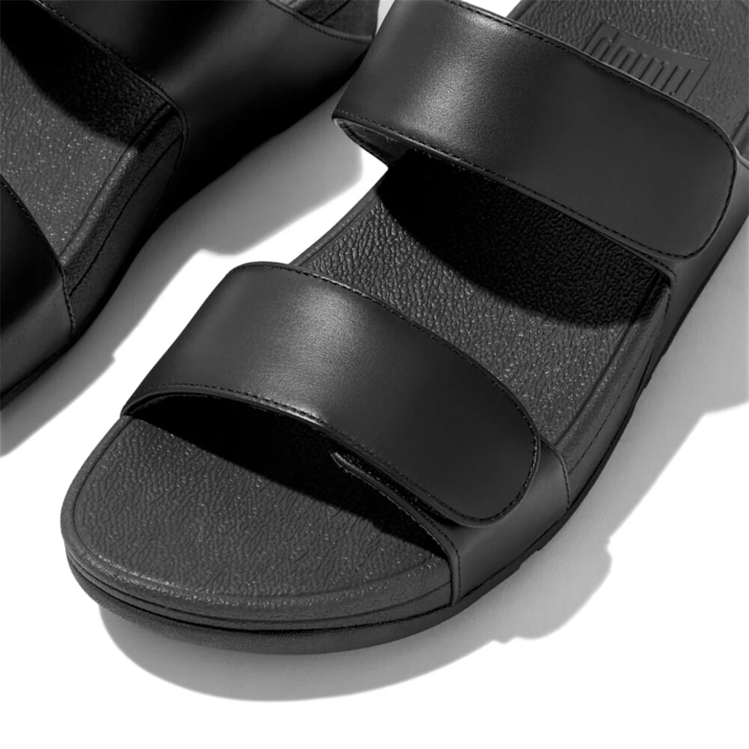 LULU Adjustable Leather Slides - Image 3