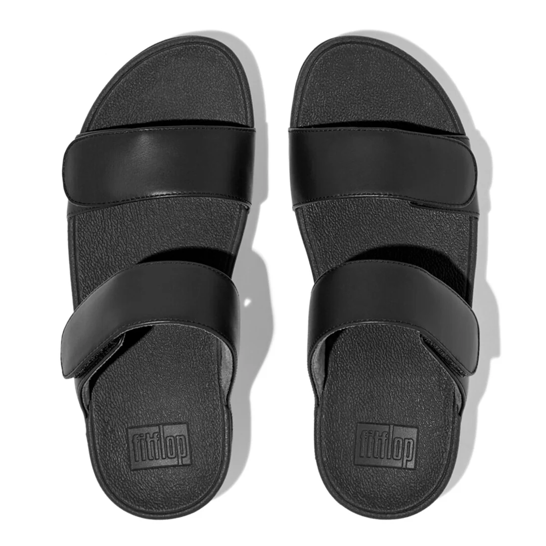 LULU Adjustable Leather Slides - Image 4