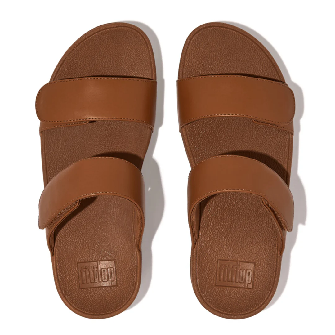 LULU Adjustable Leather Slides - Image 4