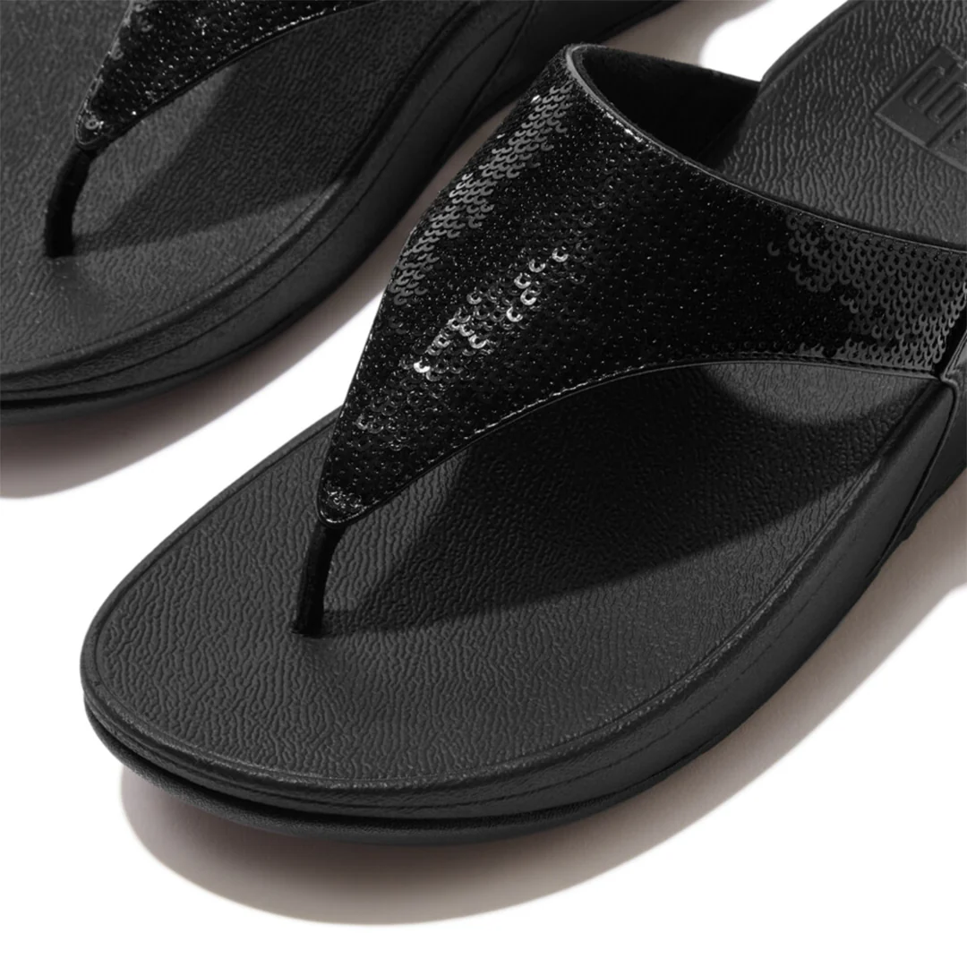 LULU Sequin Toe-Post Sandals - Image 3